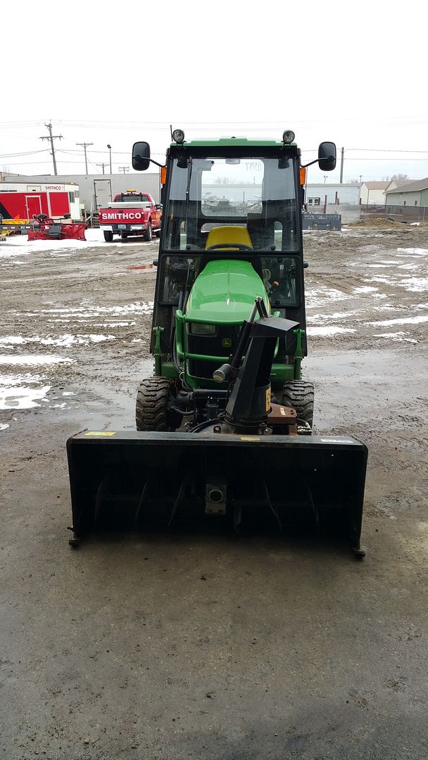 John Deere 1025R Sidewalk machine. Snow Plowing Forum